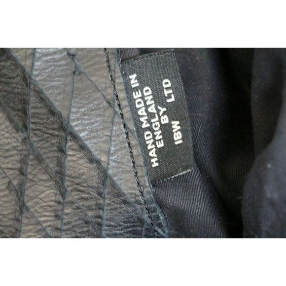 XL AMAZING JAS MB IBW LTD LONDON BLACK GENUINE LEATHER TOTE SHOULDER BAG HANDBAG - Picture 12 of 12